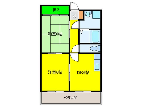 メゾンカルムの物件間取画像